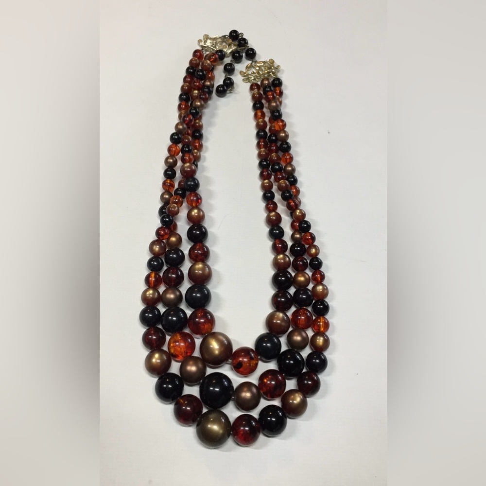 Vintage Vogue Murano Venetian Glass Multi-Strand Beaded Necklace